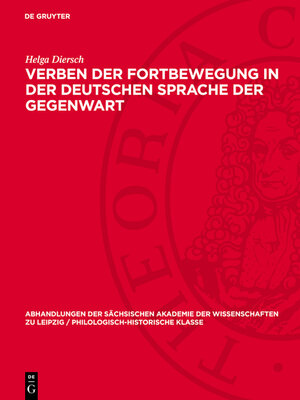 cover image of Verben der Fortbewegung in der Deutschen Sprache der Gegenwart